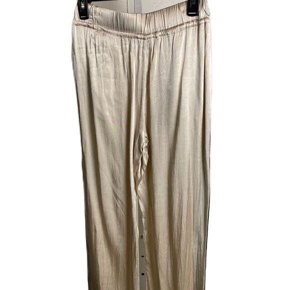 #317 ZARA Satin Champagne Pants - Picture 4 of 9